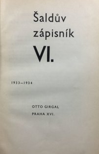 Šaldův zápisník VI.