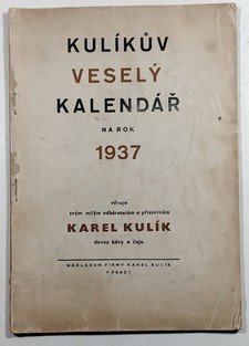 Kulíkův veselá kalendář 1937