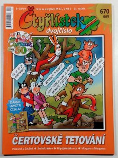 Čtyřlístek 669-670 - Čertovské tetování / Filipojakubská noc