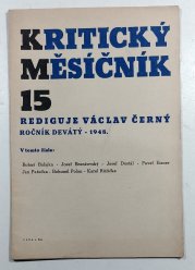 Kritický měsíčník 15 / 1948 - 