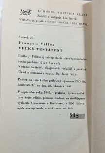 Velký testament (slovensky)