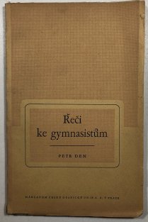 Řeči ke gymnasistům