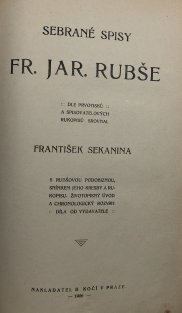 Sebrané spisy Fr. Jar. Rubše