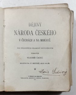 Dějiny národa českého v Čechách a na Moravě