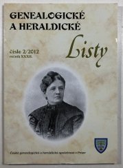 Genealogické a heraldické listy 2/2012 - 