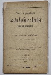 Život a působení svatého Vavřince z Brindisi, kněze řádu kapucínského	 - 