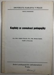 Kapitoly ze srovnávací pedagogiky - 