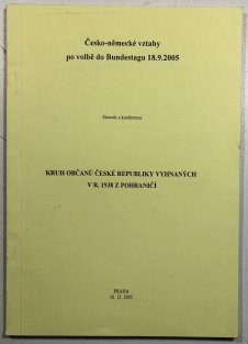 Česko německé vztahy po volbě do Bundestagu 18.9.2005