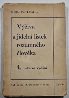 Výživa jídelní lístek rozumného člověka