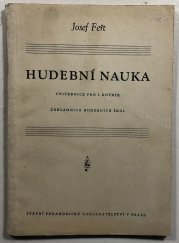 Hudební nauka - cvičebnice pro 1. ročník základních hudebních škol - 