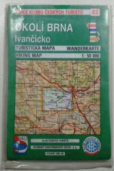 mapa - KČT 83 - Okolí Brna - Ivančicko - 1:50 000