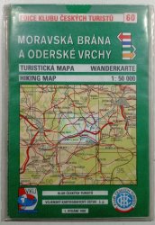 mapa - KČT 60 - Moravská Brána a Oderské Vrchy - 1:50 000